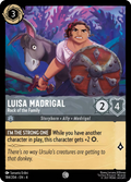Luisa Madrigal - Rock of the Family Disney Lorcana card