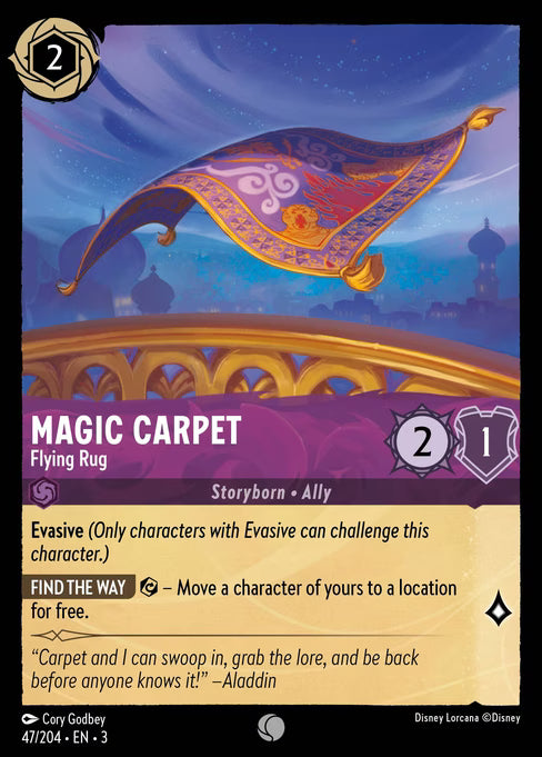 Magic Carpet - Flying Rug Disney Lorcana card