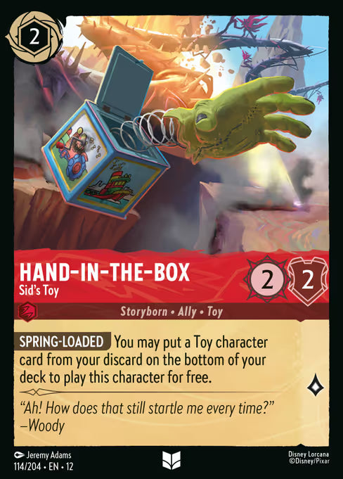 Hand-in-the-Box - Sid's Toy Disney Lorcana card