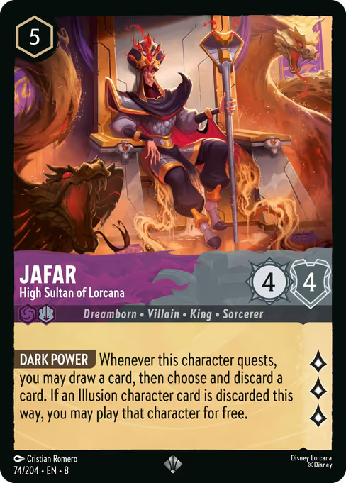 Jafar - High Sultan of Lorcana Disney Lorcana card