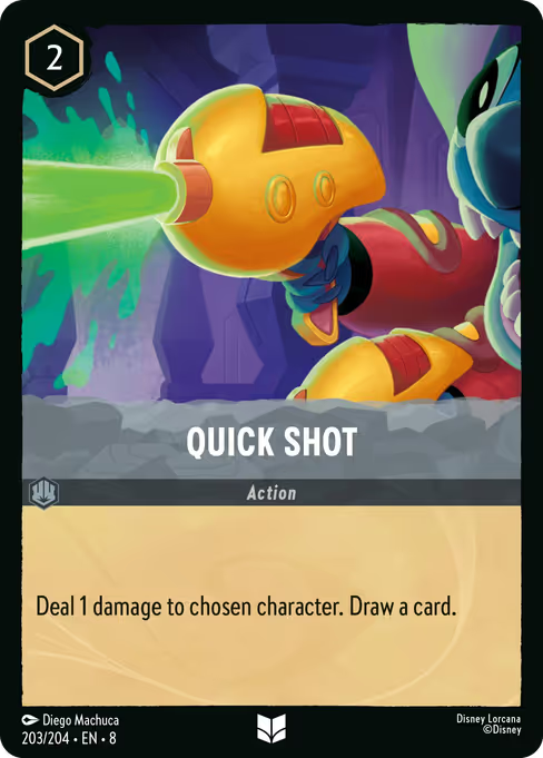 Quick Shot Disney Lorcana card