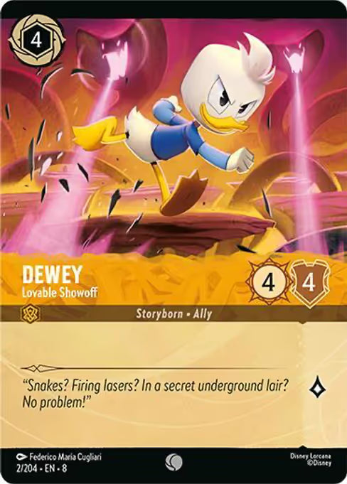 Dewey - Lovable Showoff Disney Lorcana card