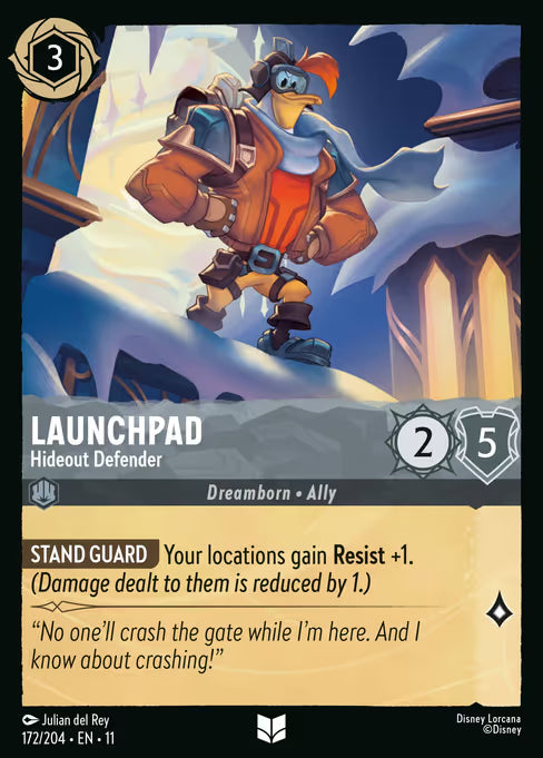Launchpad - Hideout Defender Disney Lorcana card