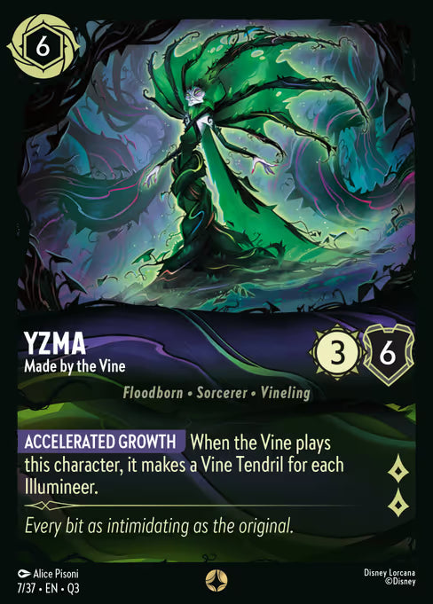 Yzma - Made by the Vine Disney Lorcana card