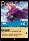 Anna - Braving the Storm Disney Lorcana card