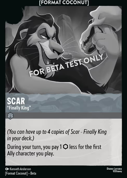 Scar - "Finally King" Disney Lorcana card