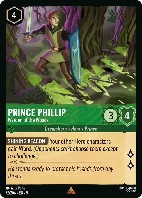 Prince Phillip - Warden of the Woods Disney Lorcana card