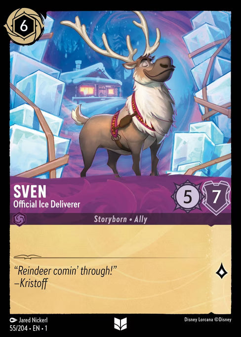 Sven - Official Ice Deliverer Disney Lorcana card