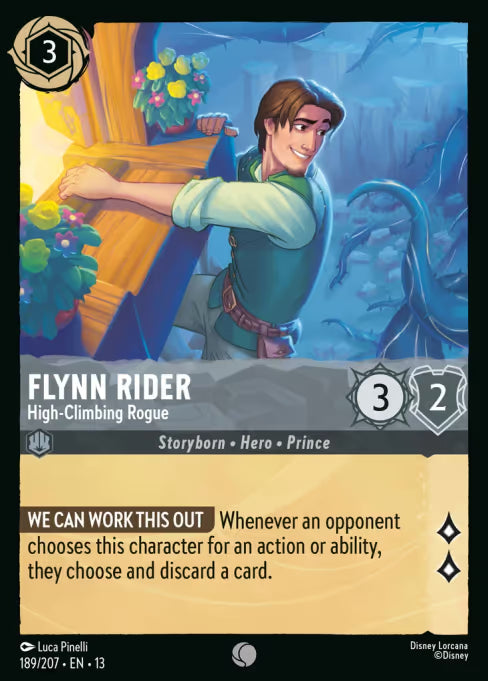 Flynn Rider - High-Climbing Rogue Disney Lorcana card