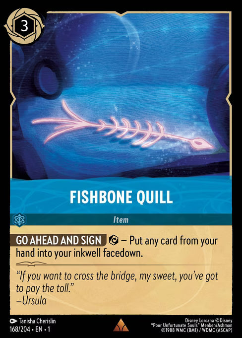 Fishbone Quill Disney Lorcana card