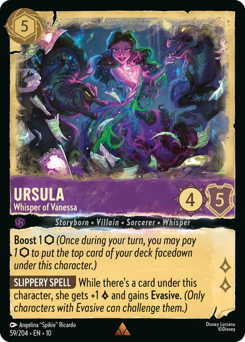 Ursula - Whisper of Vanessa Disney Lorcana card