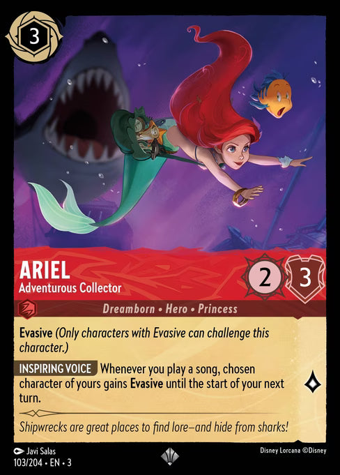 Ariel - Adventurous Collector Disney Lorcana card
