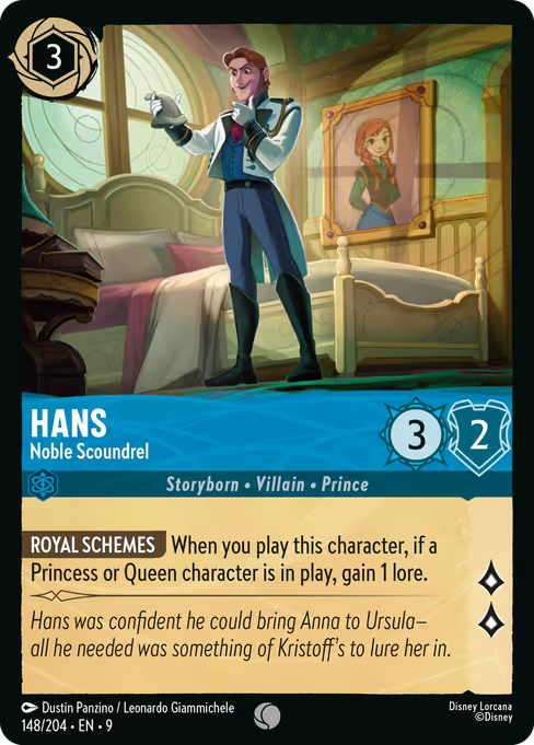 Hans - Noble Scoundrel Disney Lorcana card