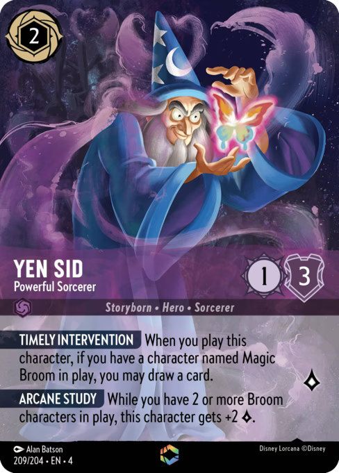 Yen Sid - Powerful Sorcerer Disney Lorcana card
