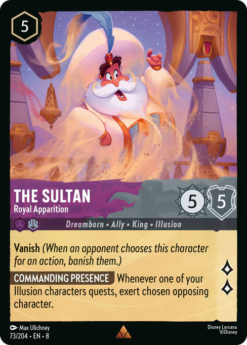 The Sultan - Royal Apparition Disney Lorcana card