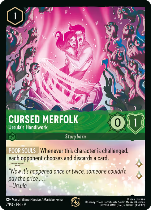 Cursed Merfolk - Ursula's Handiwork Disney Lorcana card
