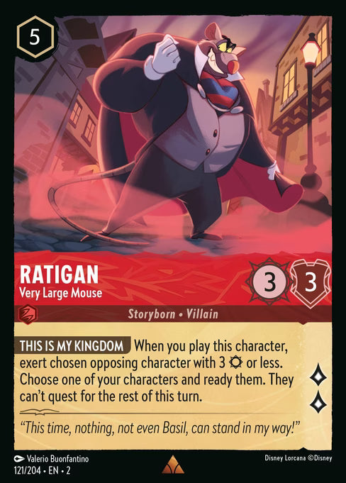 Ratigan - Very Large Mouse Disney Lorcana card