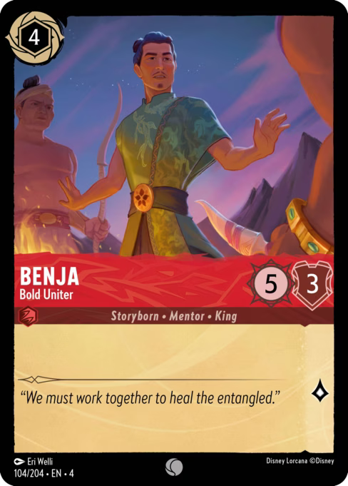 Benja - Bold Uniter Disney Lorcana card