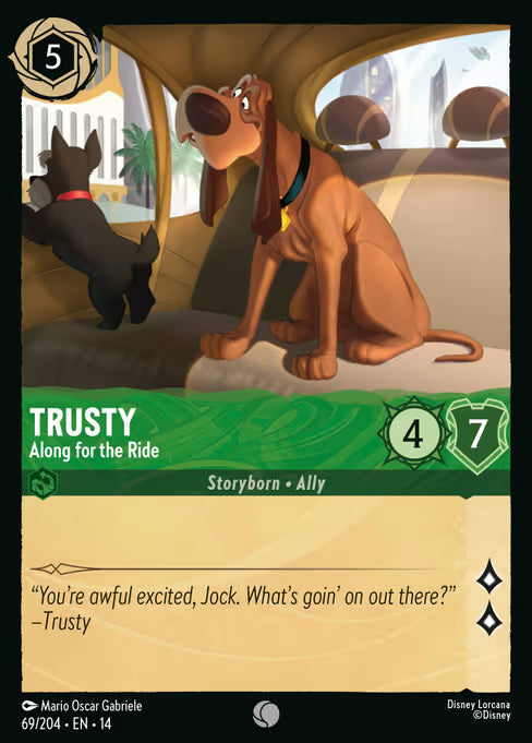 Trusty - Along for the Ride Disney Lorcana card
