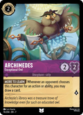 Archimedes - Exceptional Owl Disney Lorcana card