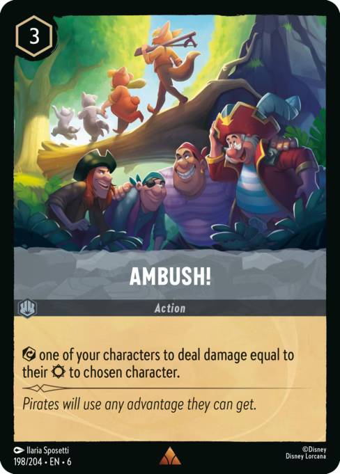 Ambush! Disney Lorcana card