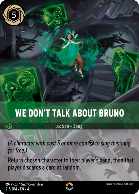 We Don't Talk About Bruno Disney Lorcana card