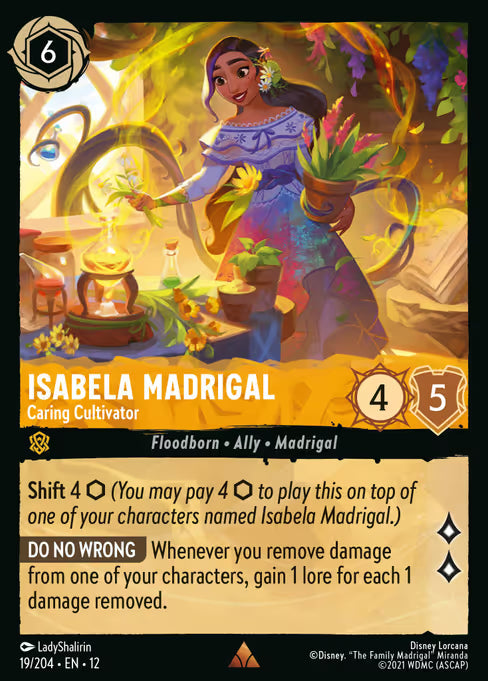 Isabela Madrigal - Caring Cultivator Disney Lorcana card