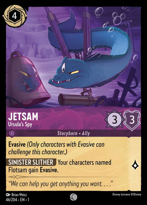 Jetsam - Ursula's Spy Disney Lorcana card