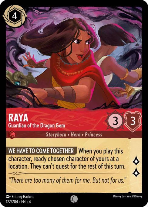 Raya - Guardian of the Dragon Gem Disney Lorcana card