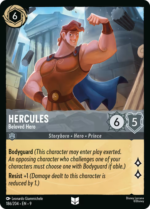 Hercules - Beloved Hero Disney Lorcana card