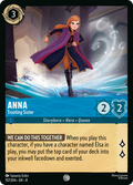 Anna - Trusting Sister Disney Lorcana card