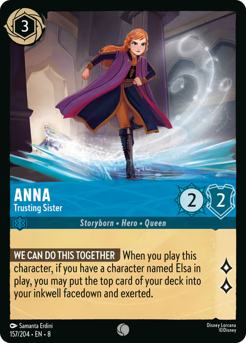 Anna - Trusting Sister Disney Lorcana card