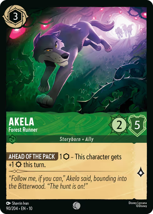 Akela - Forest Runner Disney Lorcana card