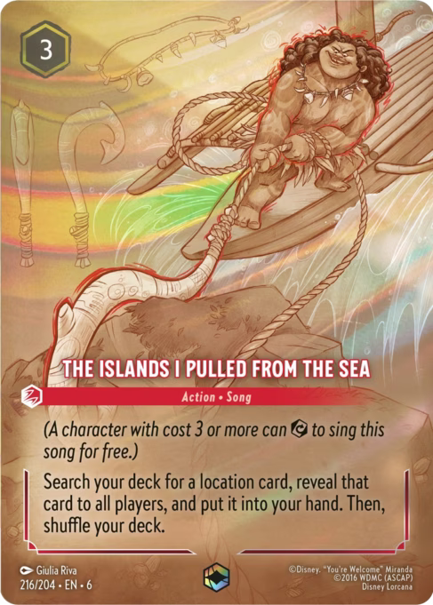 The Islands I Pulled From the Sea Disney Lorcana card