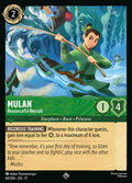 Mulan - Resourceful Recruit Disney Lorcana card