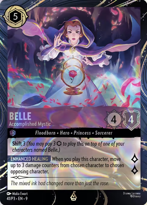 Belle - Accomplished Mystic Disney Lorcana card