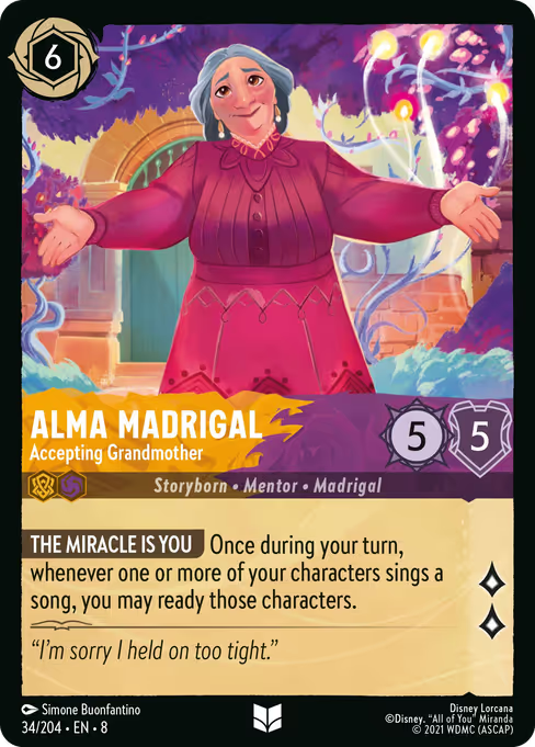 Alma Madrigal - Accepting Grandmother Disney Lorcana card
