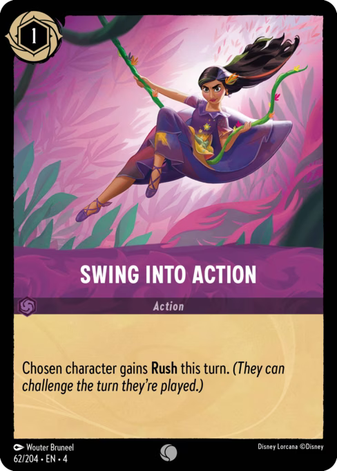 Swing into Action Disney Lorcana card