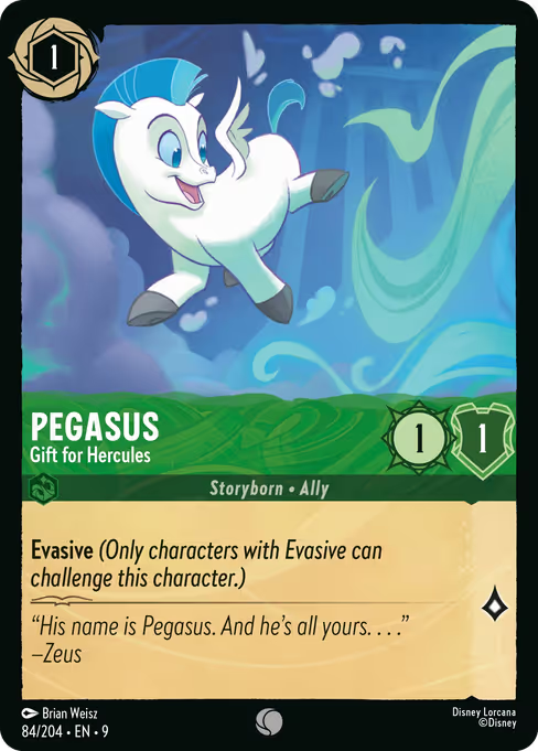 Pegasus - Gift for Hercules Disney Lorcana card