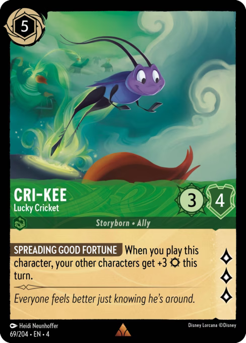 Cri-Kee - Lucky Cricket Disney Lorcana card