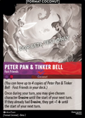 Peter Pan & Tinker Bell - "Fast Friends" Disney Lorcana card