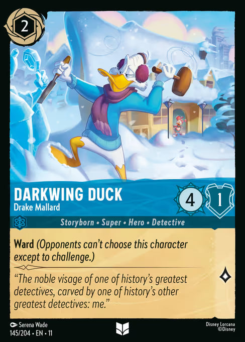 Darkwing Duck - Drake Mallard Disney Lorcana card