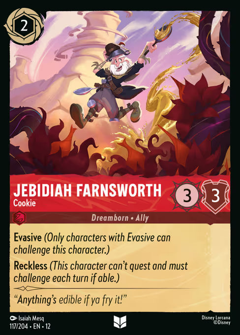 Jebidiah Farnsworth - Cookie Disney Lorcana card