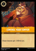 Control Your Temper! Disney Lorcana card