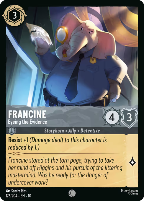 Francine - Eyeing the Evidence Disney Lorcana card