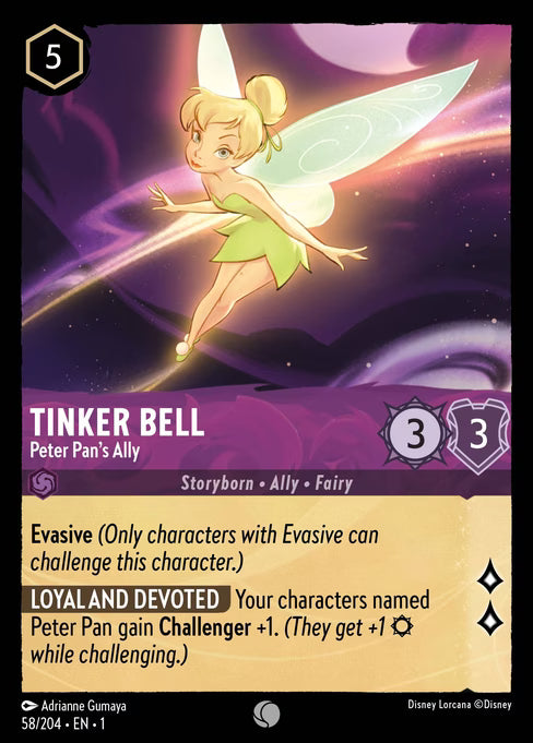 Tinker Bell - Peter Pan's Ally Disney Lorcana card