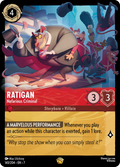 Ratigan - Nefarious Criminal Disney Lorcana card
