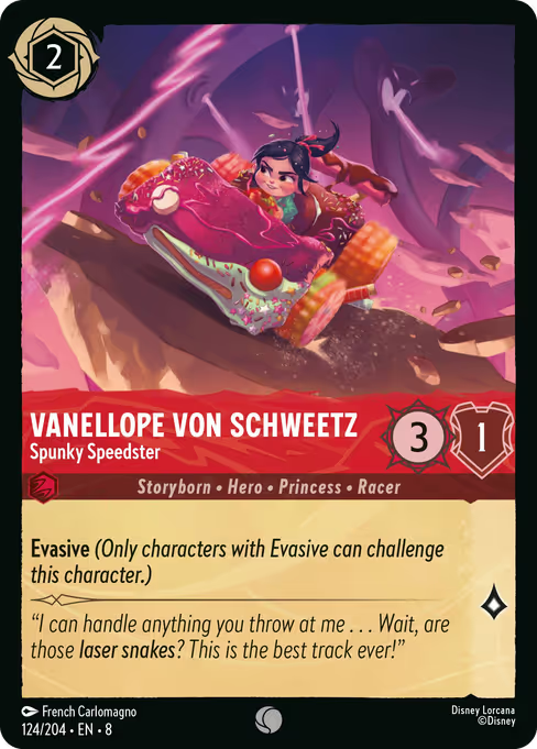 Vanellope Von Schweetz - Spunky Speedster Disney Lorcana card