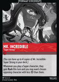 Mr. Incredible - "Super Strong" Disney Lorcana card