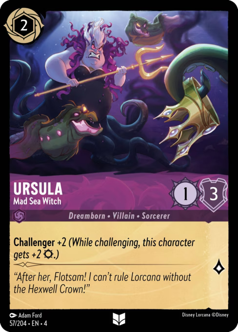Ursula - Mad Sea Witch Disney Lorcana card